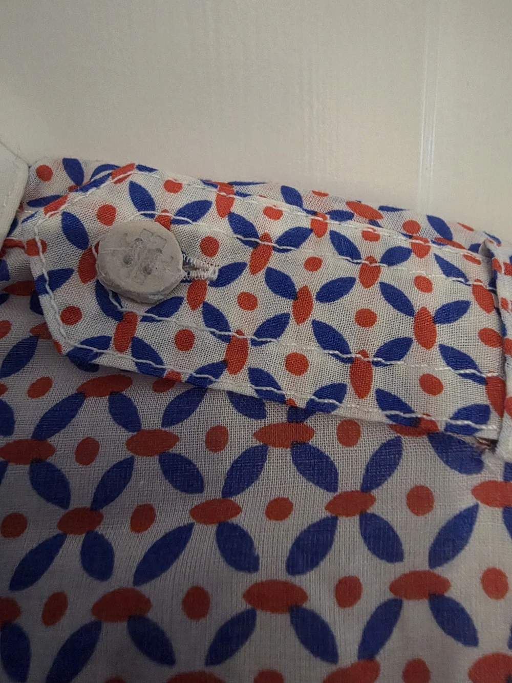Tory Burch Brigitte Blouse With Geometric Print Size 10.